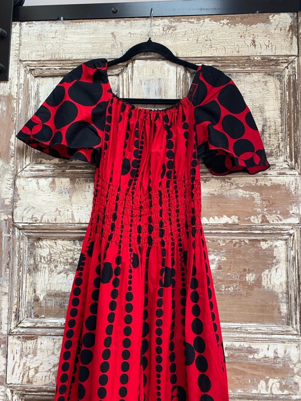 Boho Handmade Artisan African Inspired Maxi Dress, One size fits most
